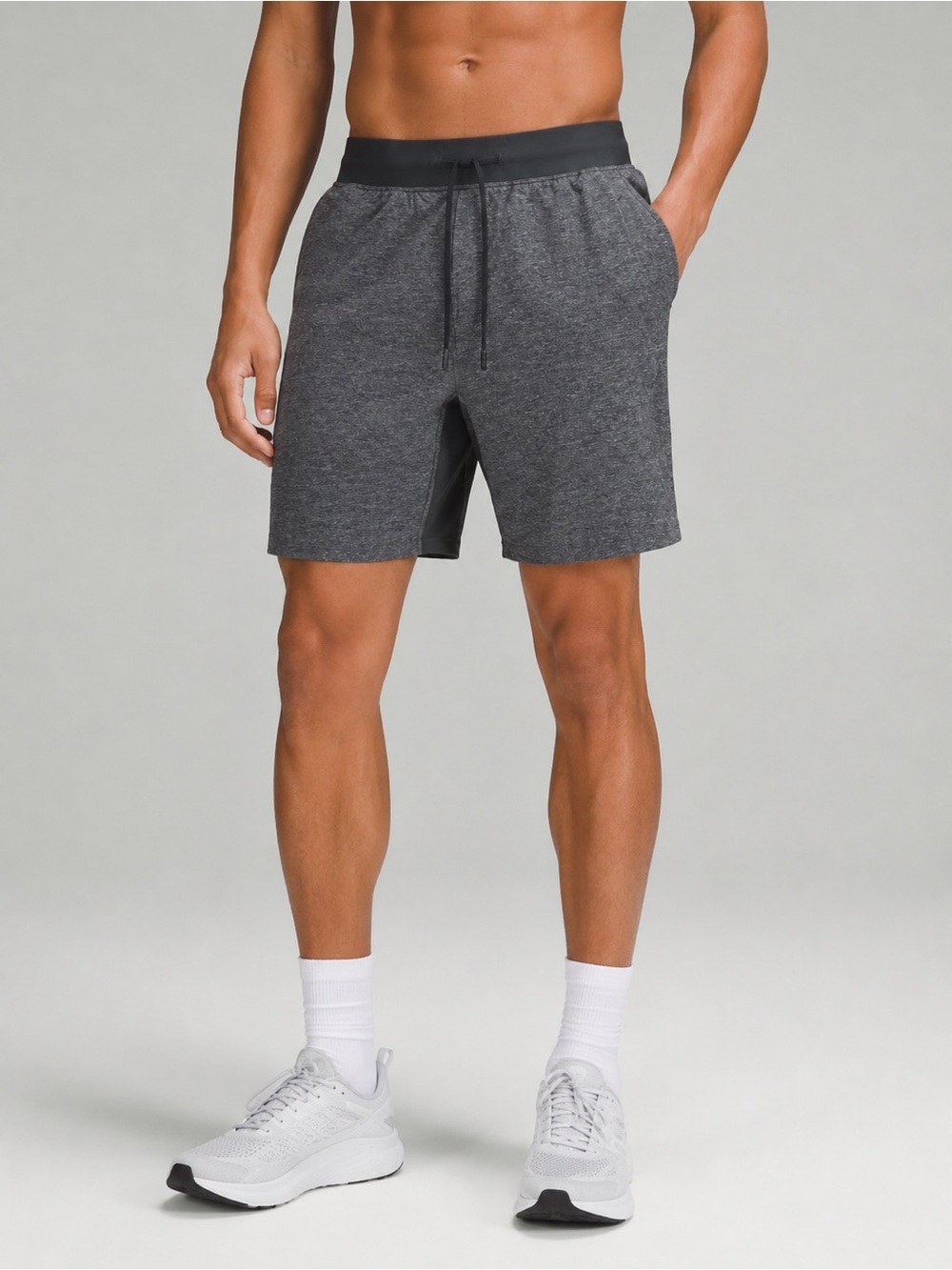 Lululemon Heathered Gray Athletic Shorts Size Large EUC